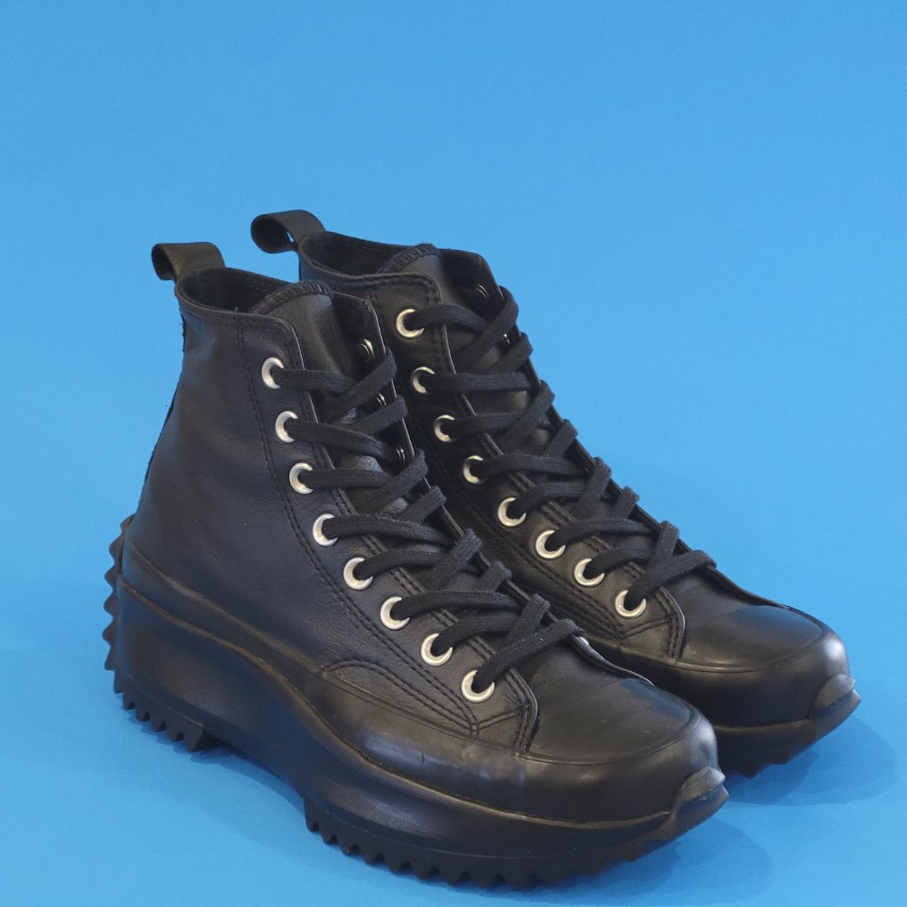 monocolor leather run star hike high top