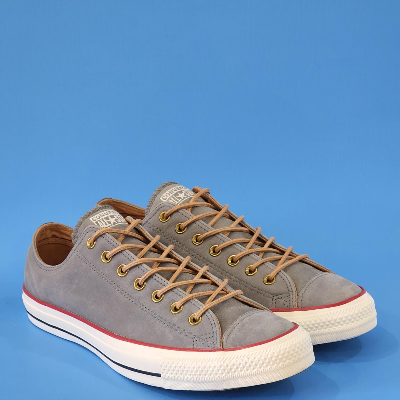Converse Men's Grey and Brown Trainers | Depop