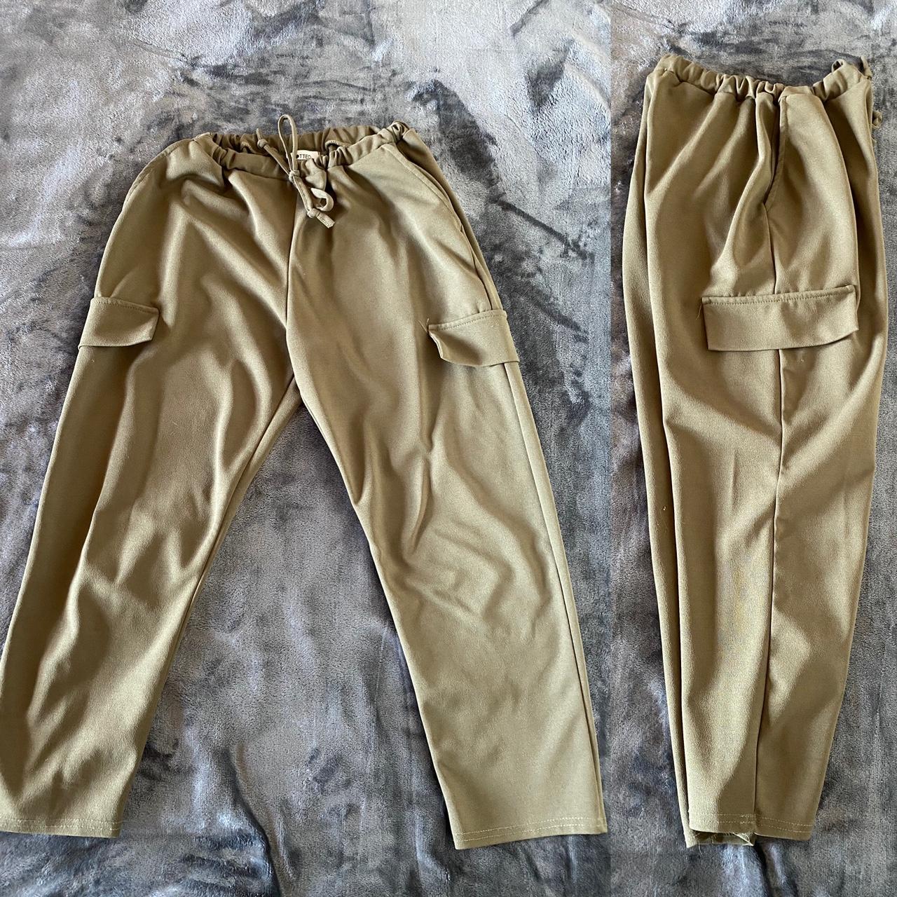 Women's Khaki Joggers-tracksuits | Depop