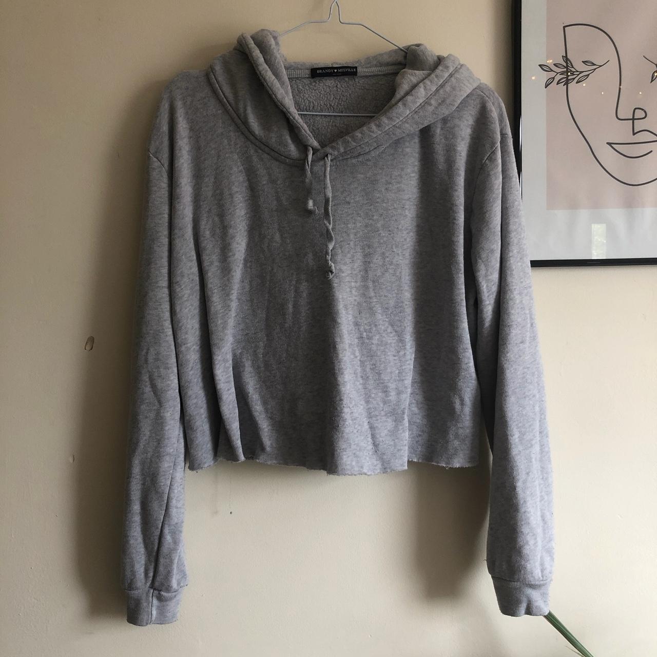 Brandy Melville cropped hoodie onesize Depop