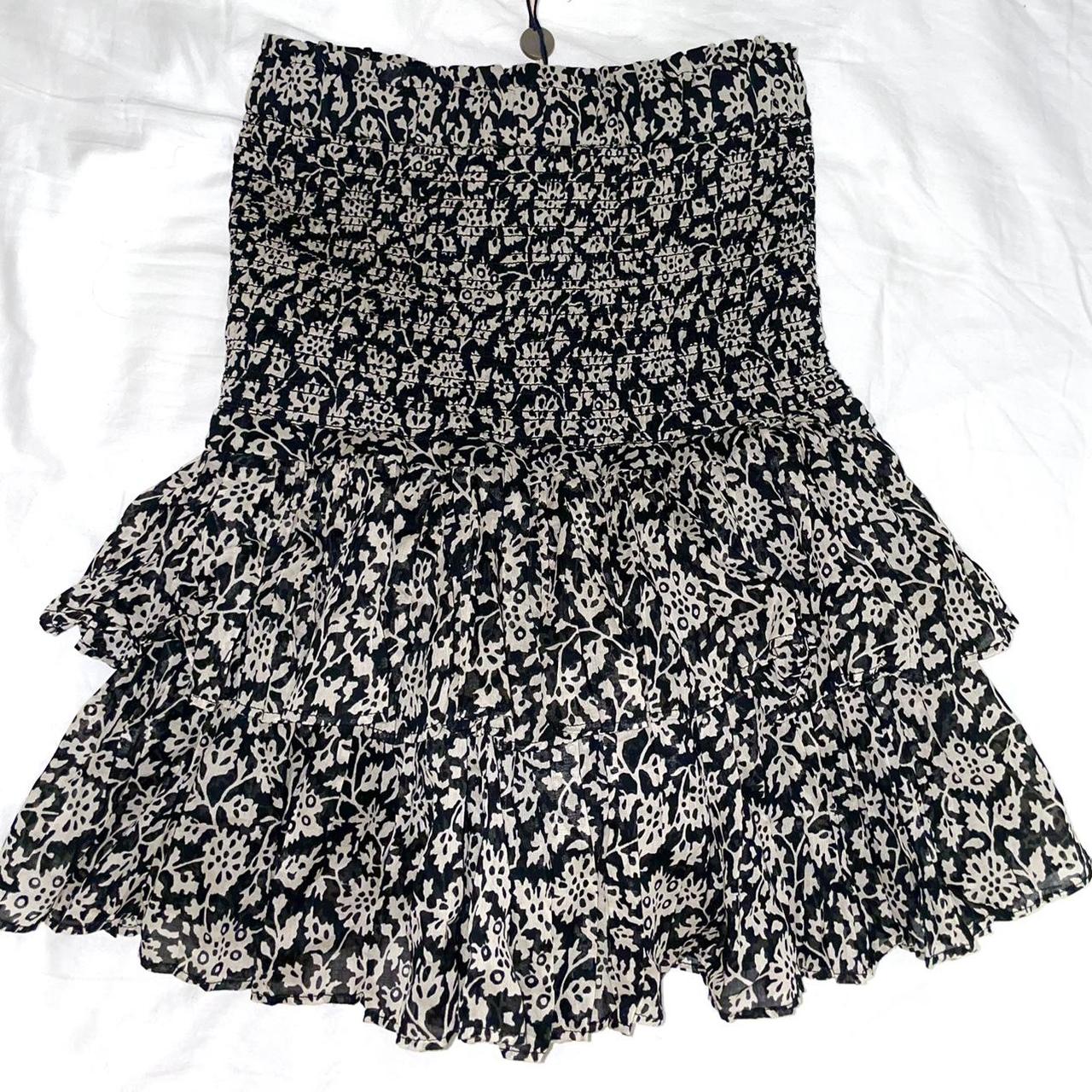 Isabel Marant Women's Black and Cream Skirt (3)