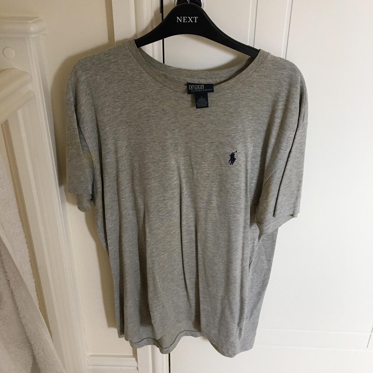 Ralph Lauren Men's Grey T-shirt | Depop