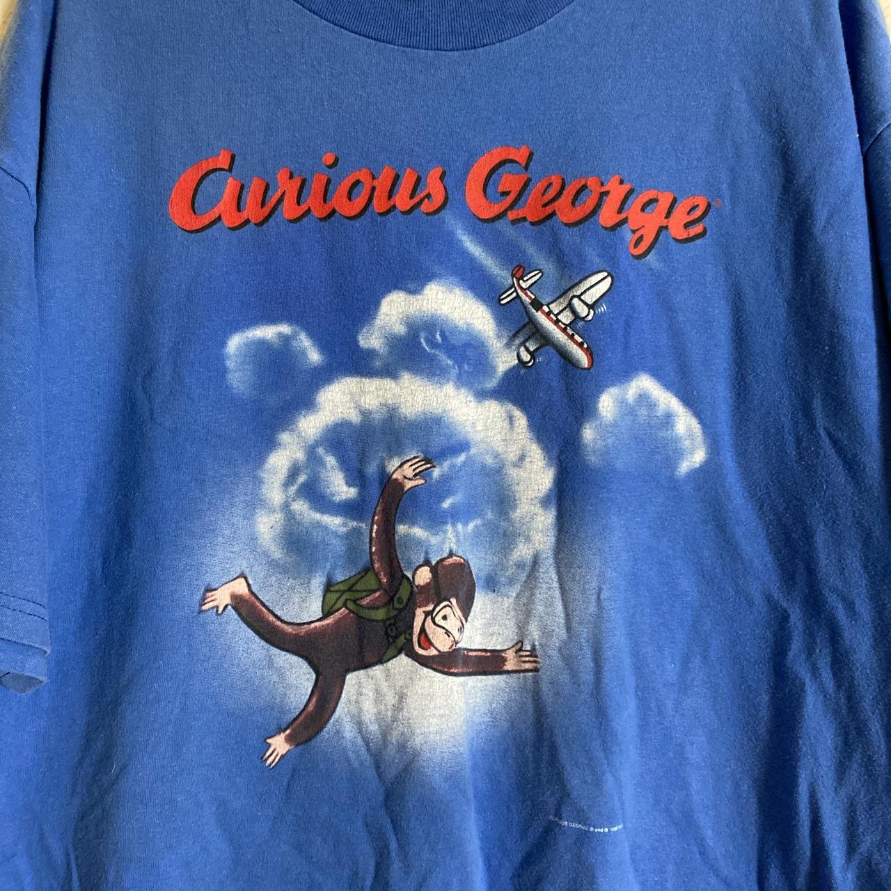 90s Curious George Ringer T-Shirts - Tシャツ/カットソー(半袖/袖なし)