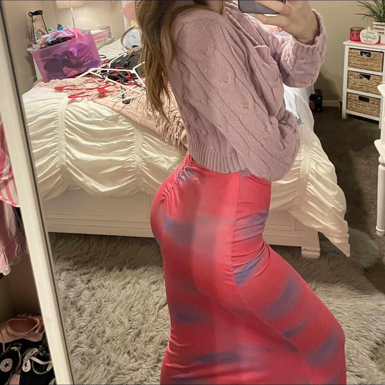 💝 pink & purple long skirt 💝 it fits super nice & is... Depop