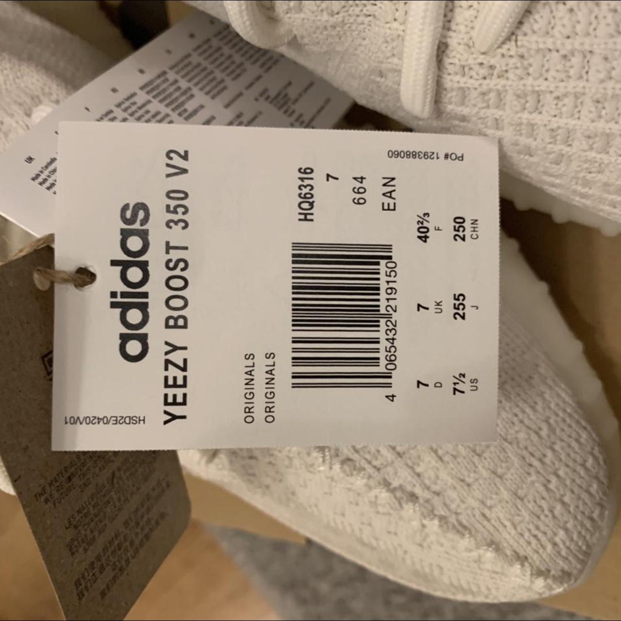 Yeezy cream clearance white tag