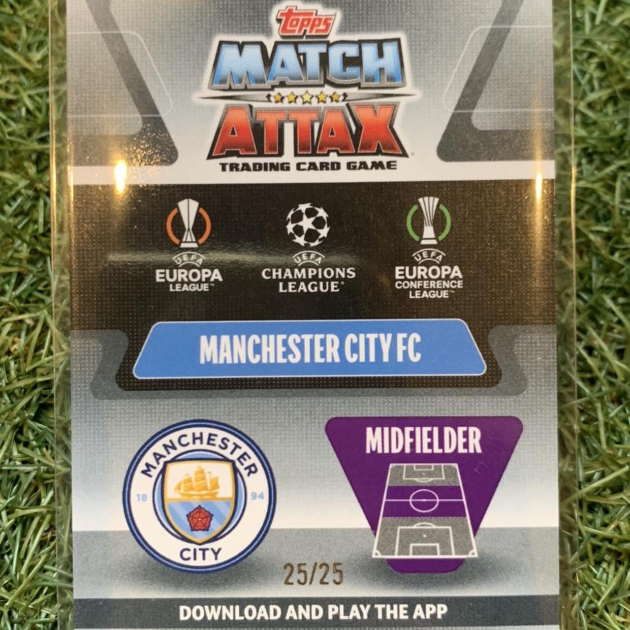 KEVIN DE BRUYNE - MAN CITY TOPPS MATCH ATTAX... - Depop