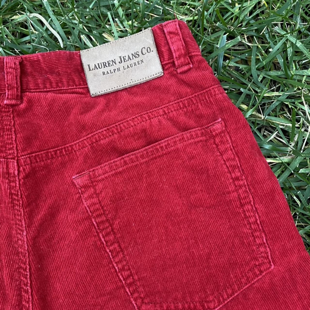 🍓💋 Red High Waisted Ralph Lauren Corduroy... - Depop