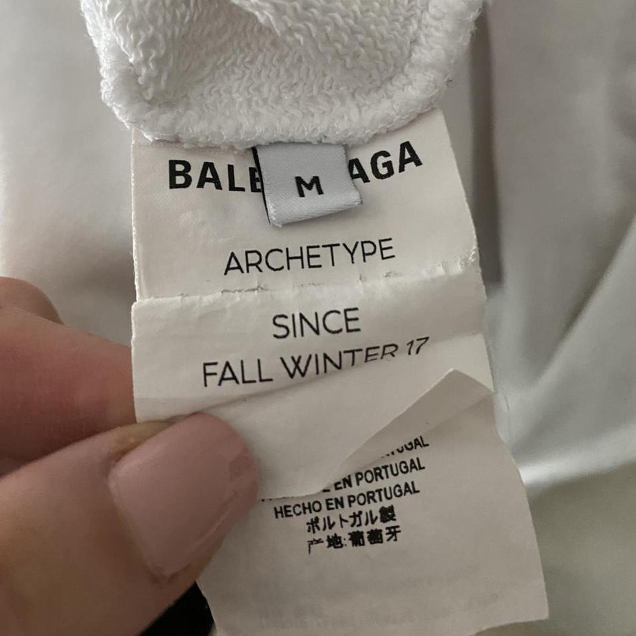 balenciaga hoodie mens white