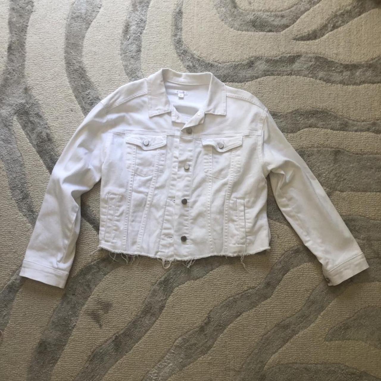 White jean sales jacket target