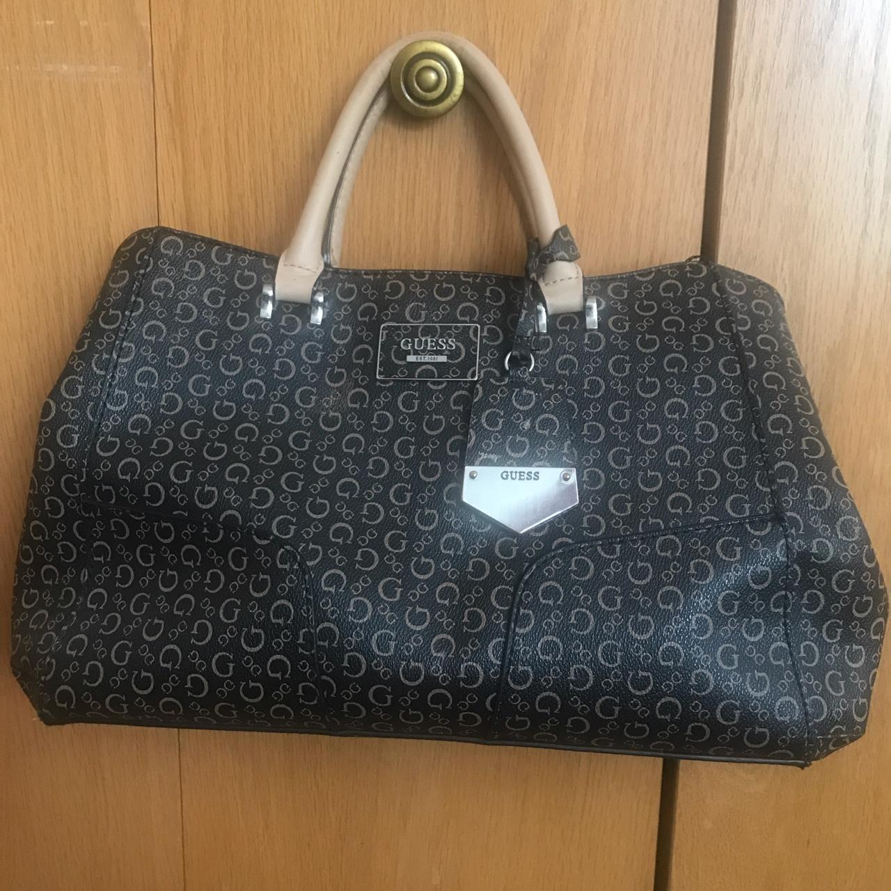 Real Brown Guess Bag Super Adorable Bag Honestly It Depop