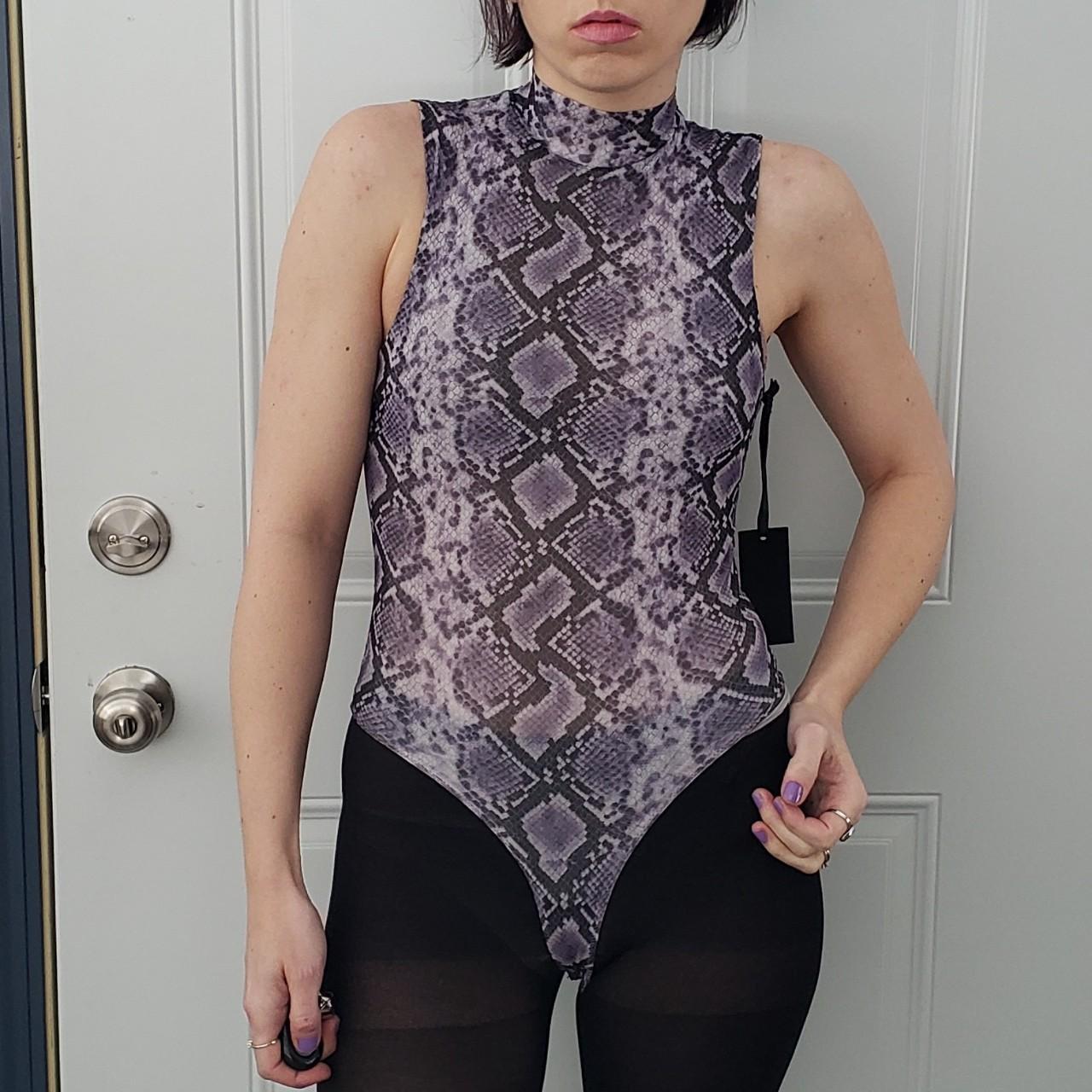 snakeskin nike bodysuit