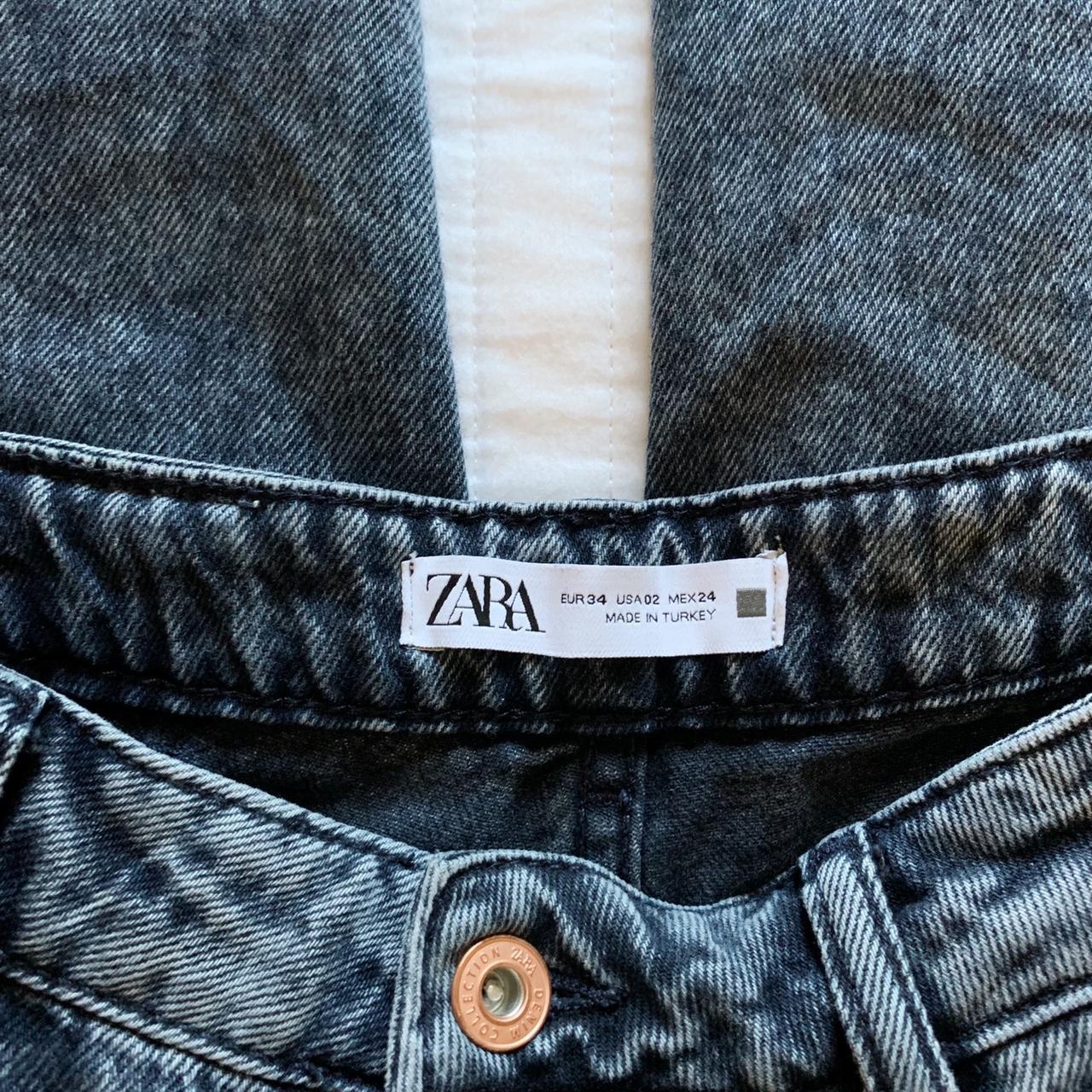 Zara high waisted acid wash jeans | size 2 | fits a... - Depop