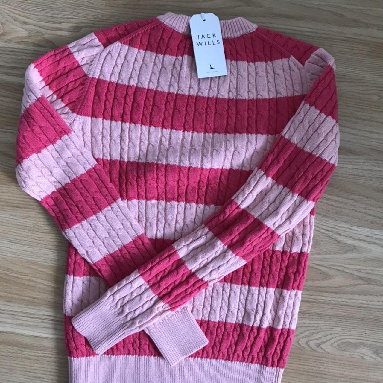 Lovely striped 100% cotton Jack Wills sweater in... - Depop