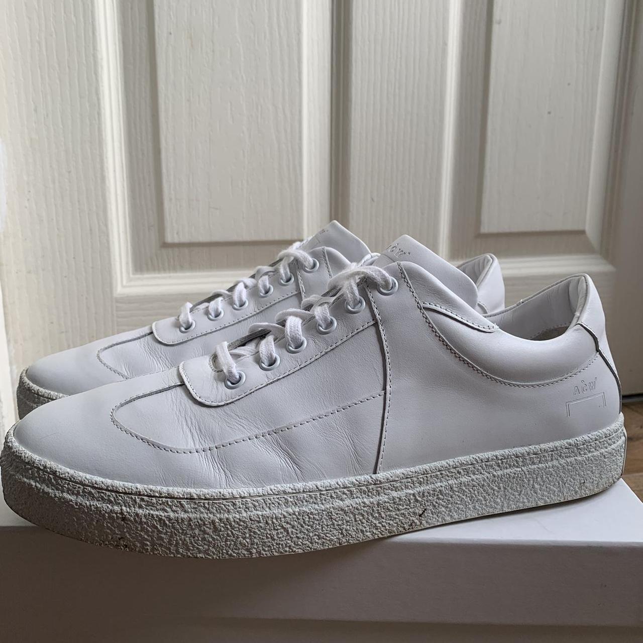 ACW a cold wall white leather trainers ‘ shard lo... - Depop