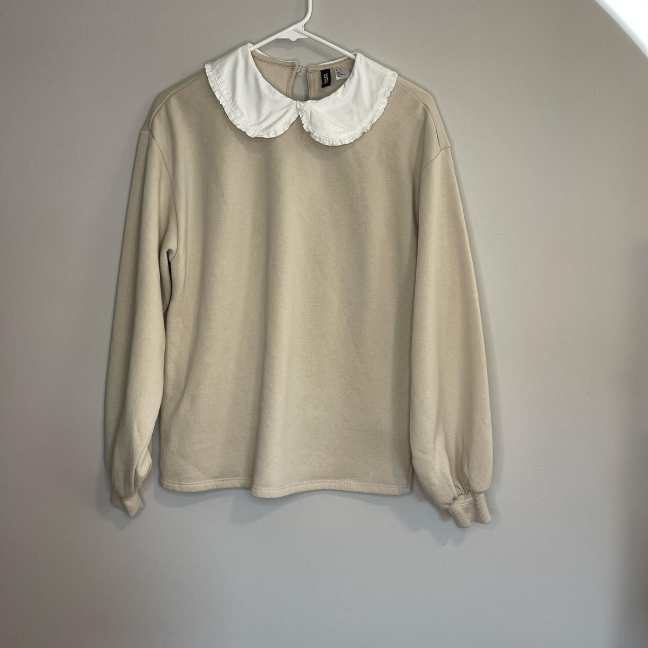 Tan collared sweatshirt from H&M
