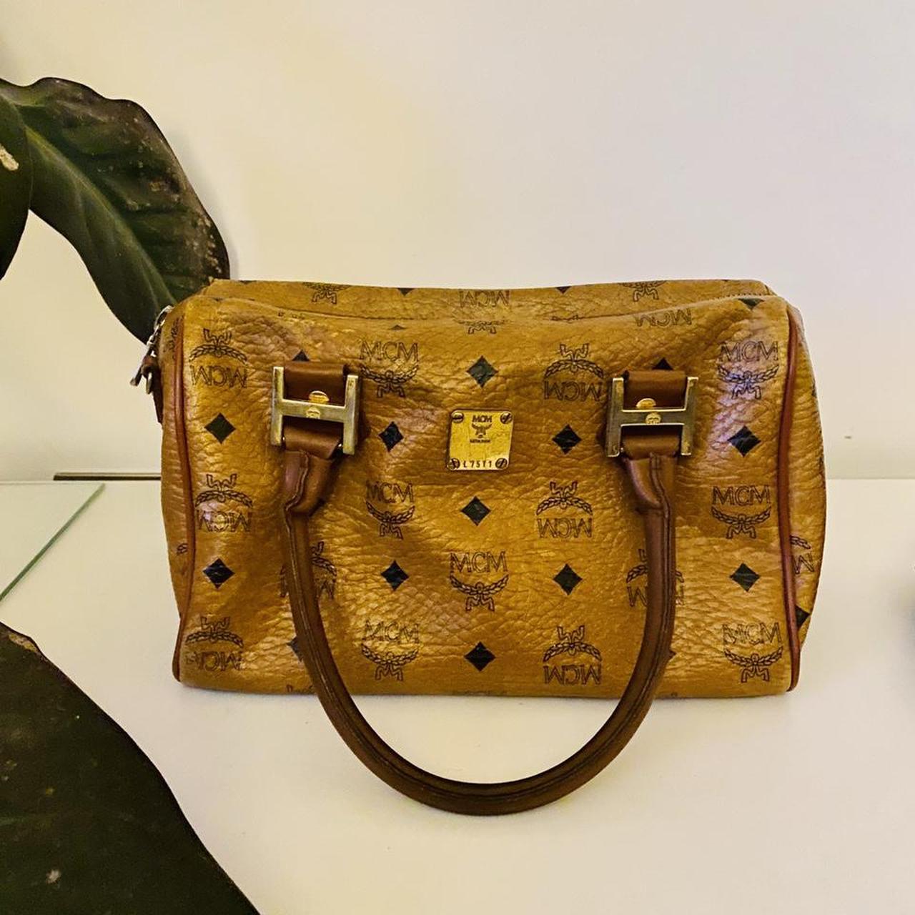 MCM Boston Leather Vintage Handbag