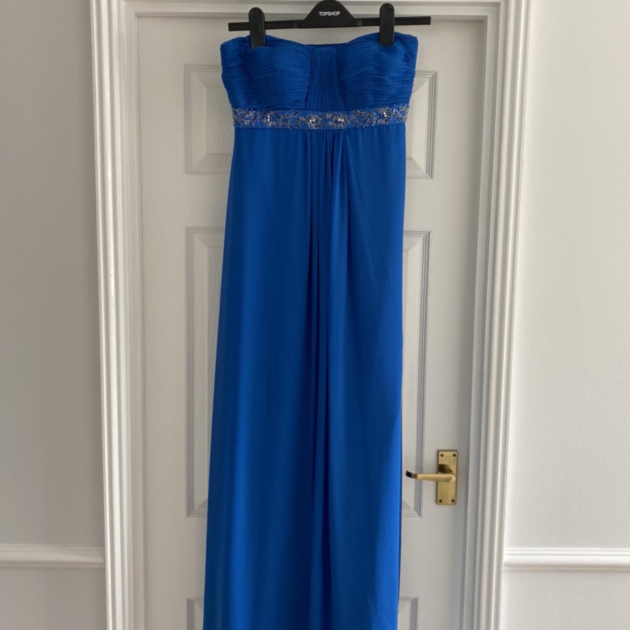 Debenhams blue 2024 maxi dress