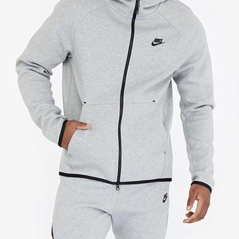 gray nike tech suit