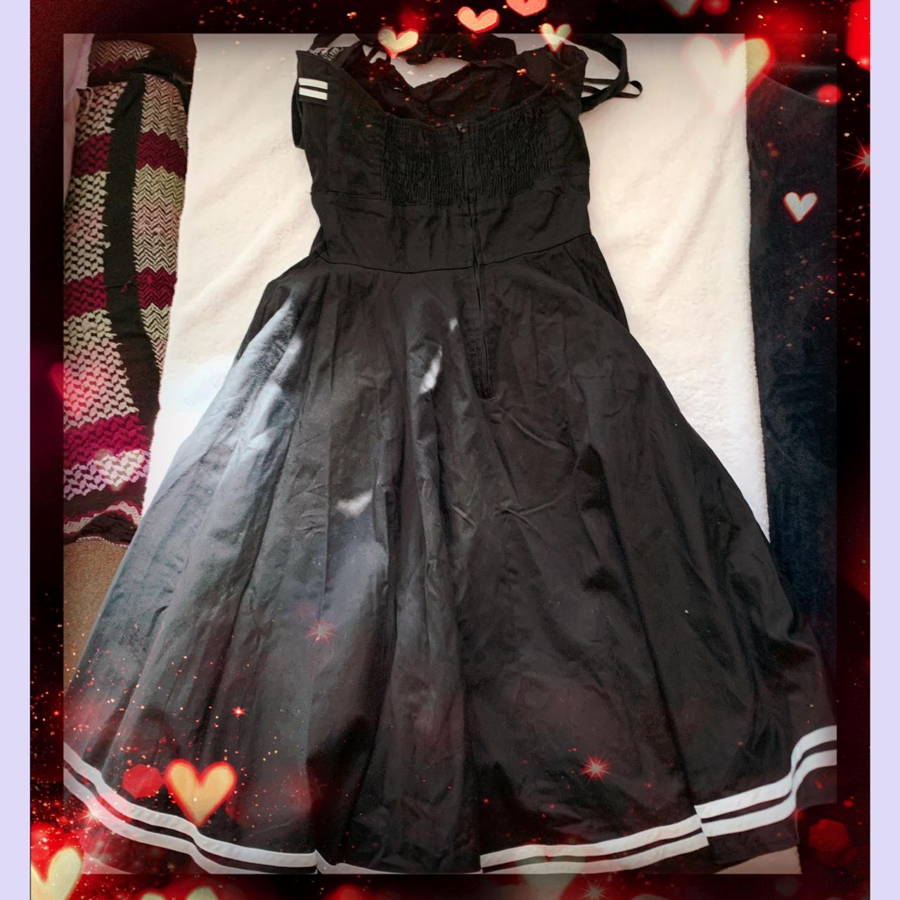 Hell Bunny 50’s 赤黒セーラーワンピース(L)used美品未使用近 Hell Bunny 50's 赤黒セーラーワンピース(L)used美品未使用近