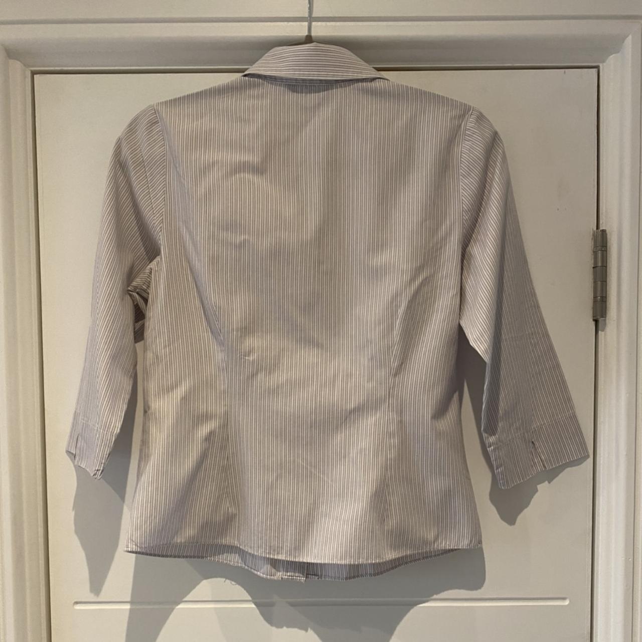 Papaya Women's Grey and White Shirt (2)