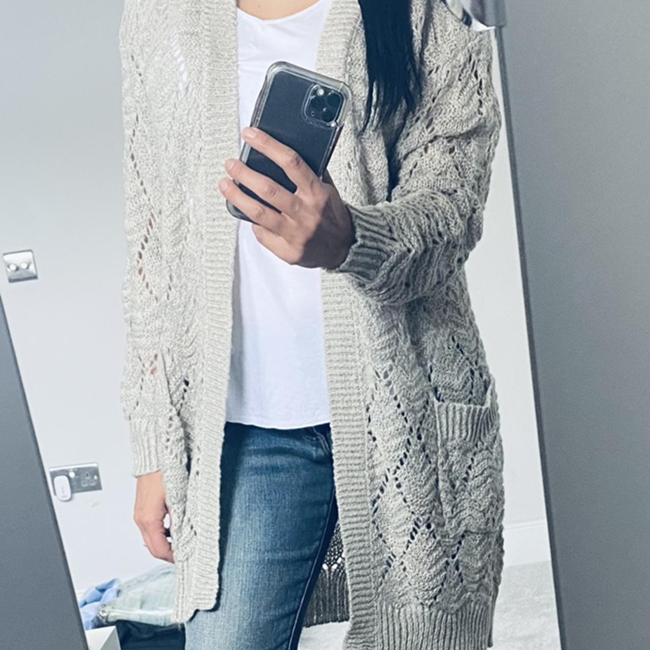 & Other Stories Women's Grey and Brown Cardigan