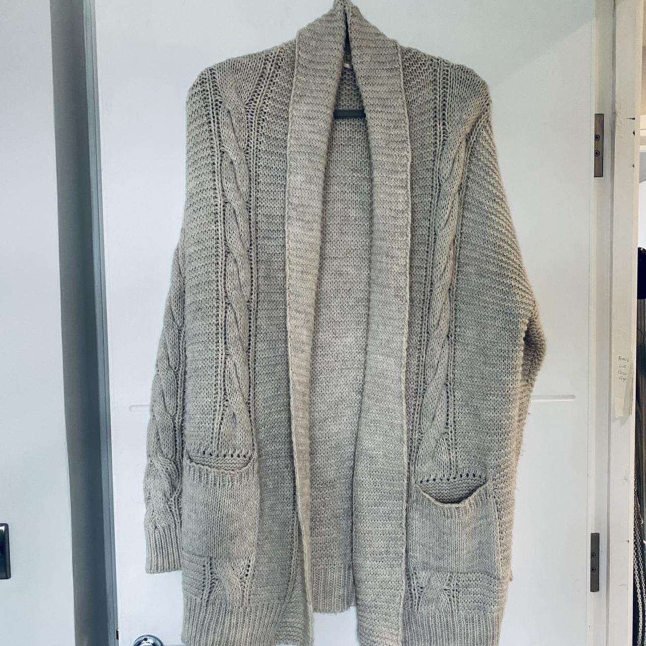 & Other Stories Women's Cream and Grey Cardigan