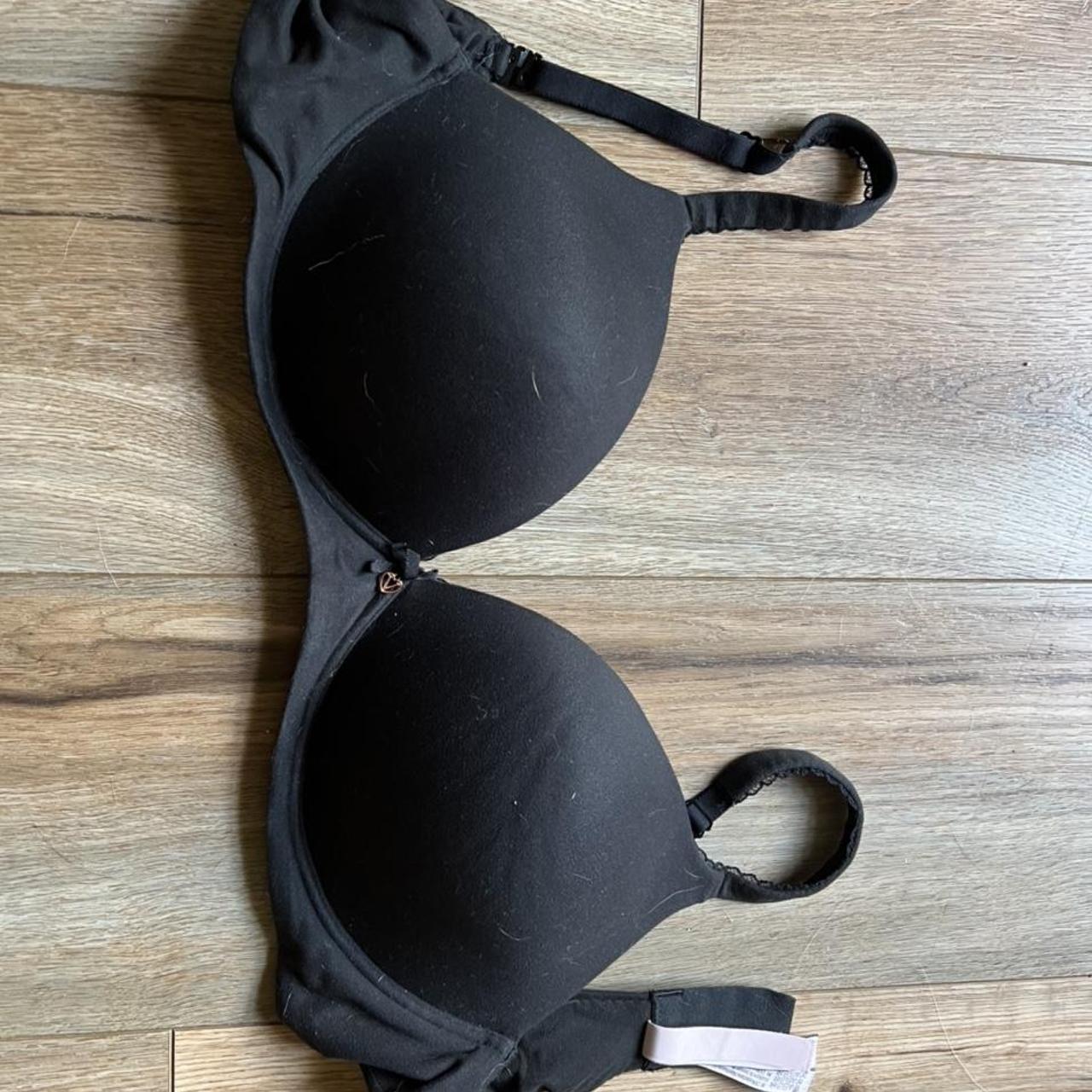 Victoria Secret no wire push up black bra SIZE 36D