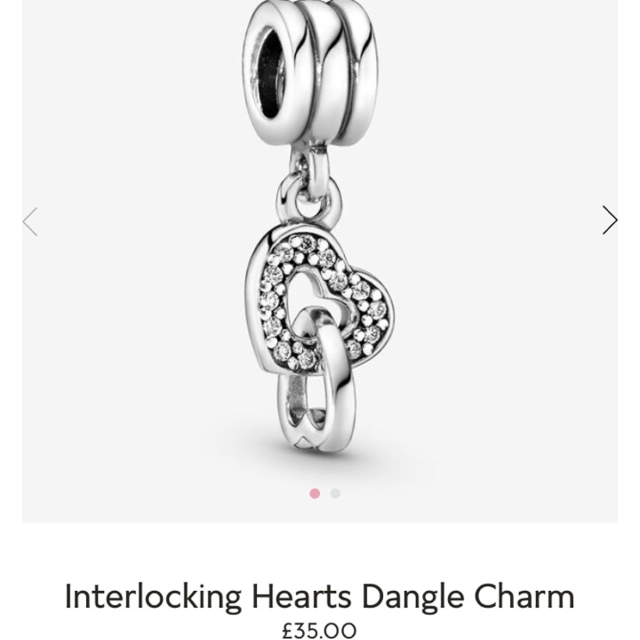 PANDORA Interlocking Hearts Dangle Charm. Can be... Depop