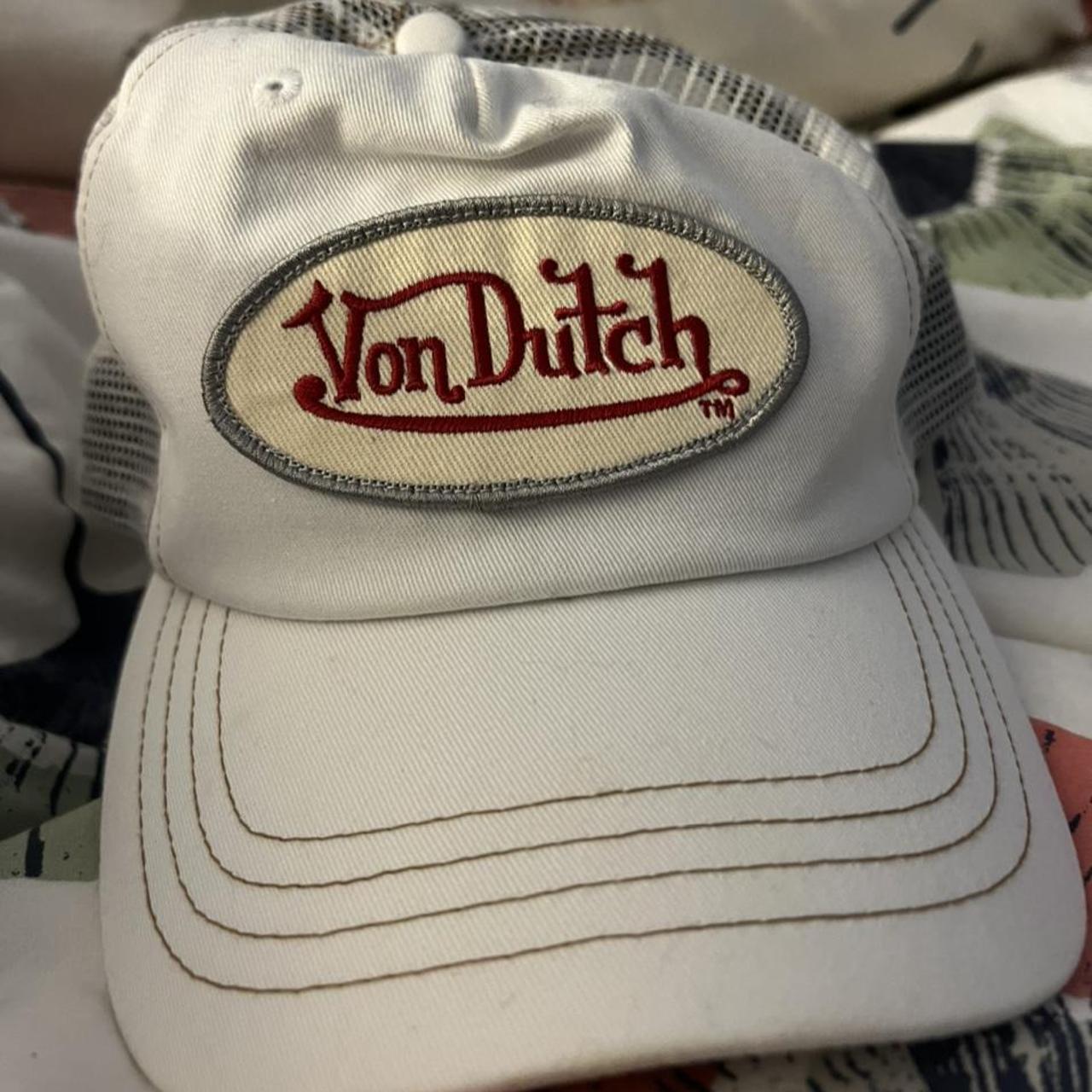 Von Dutch Men's White Hat | Depop