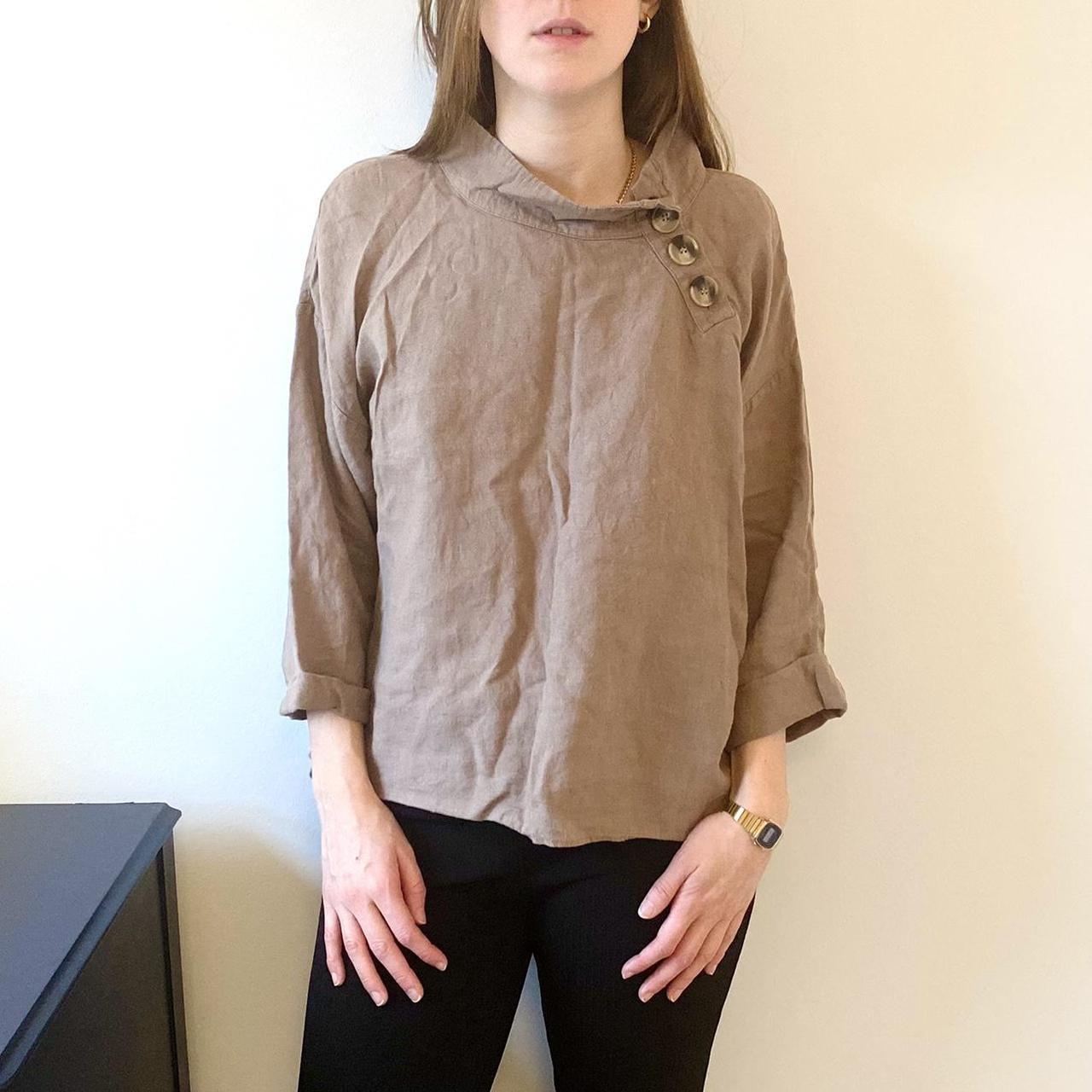 Zara Women's Brown Shirt | Depop