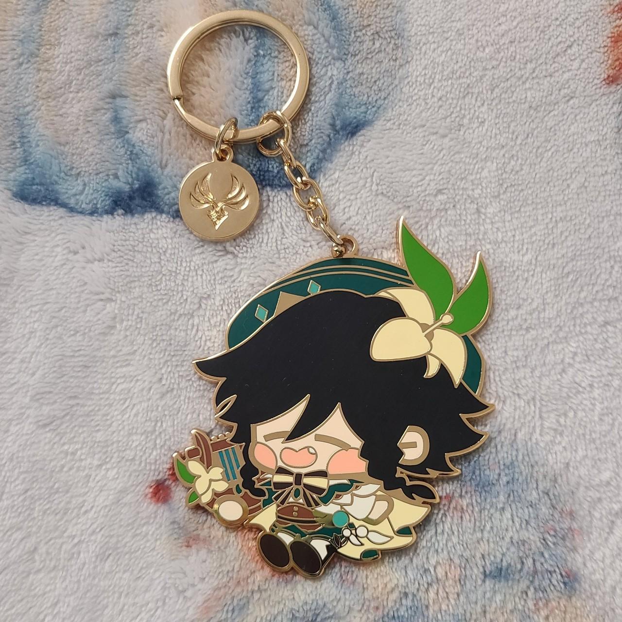 Genshin Impact Venti Official Enamel Keychain Ships... - Depop