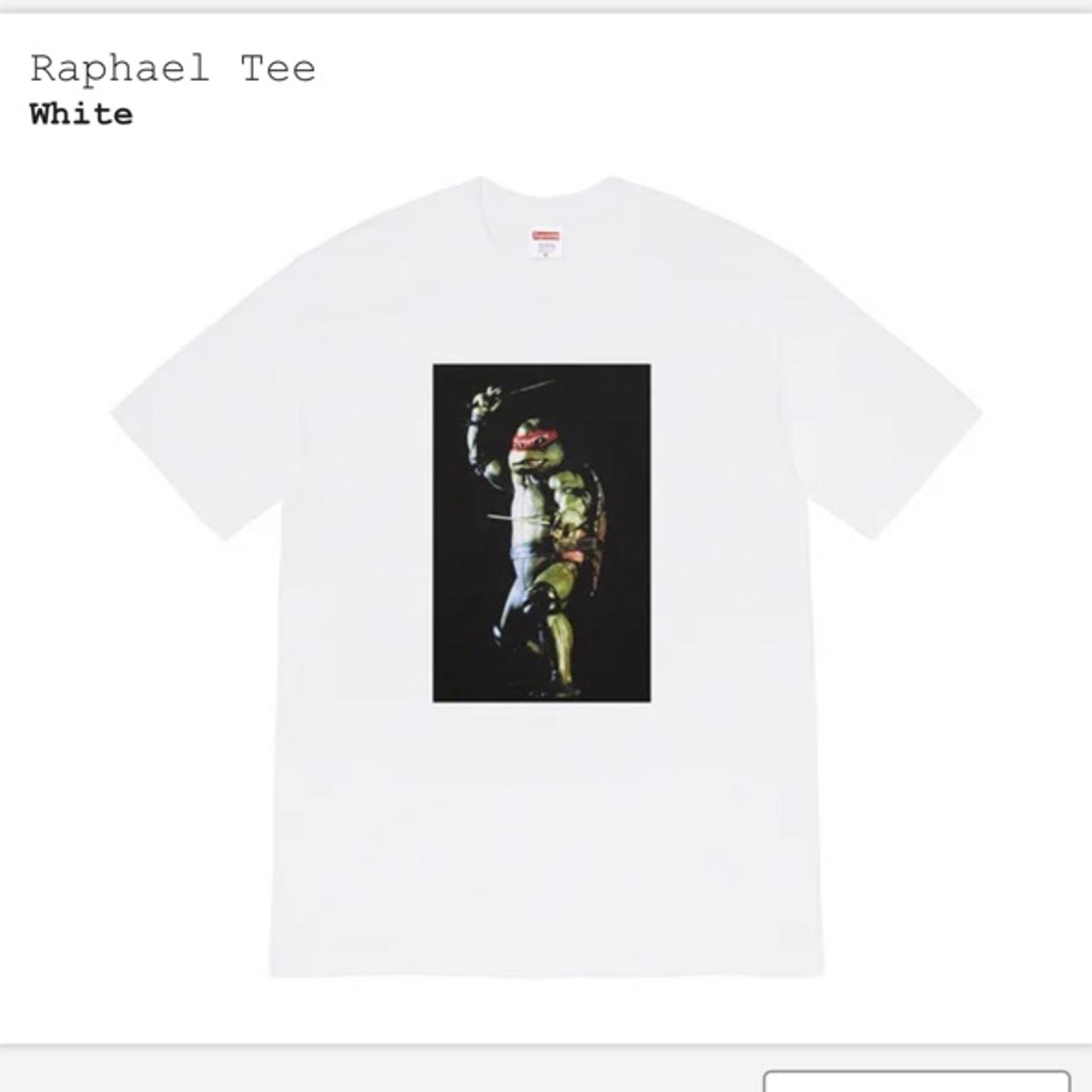 Supreme Raphael tee t shirt medium m white brand new... - Depop