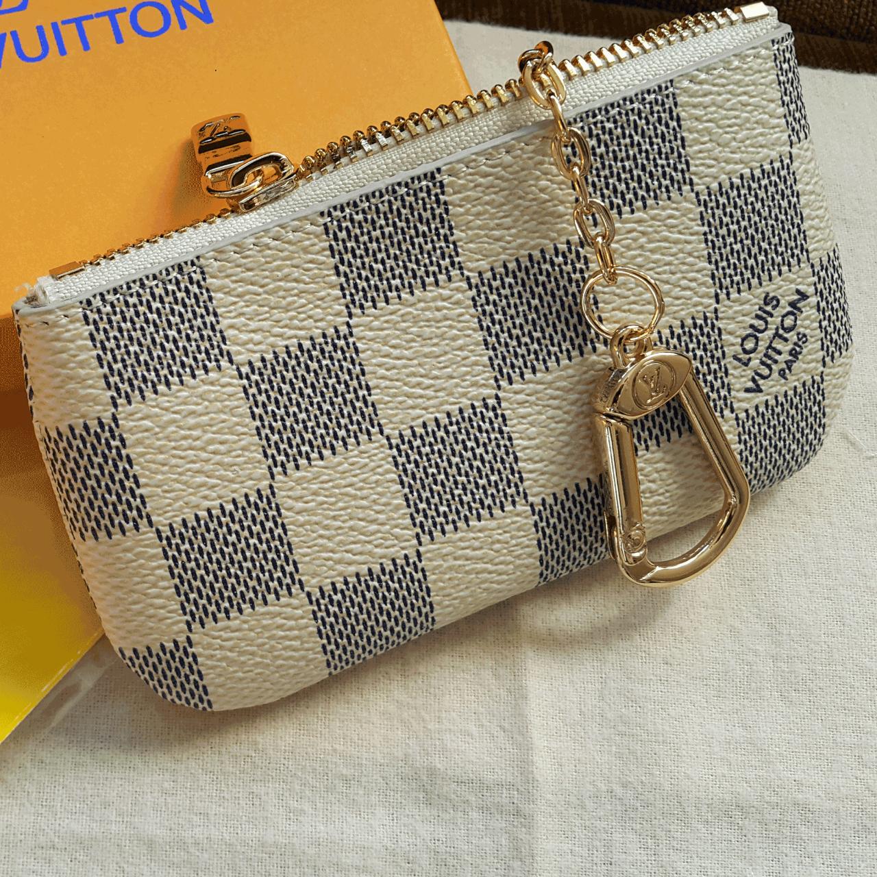 Louis Vuitton Brown Monogram Key Pouch, Coin Purse,... Depop