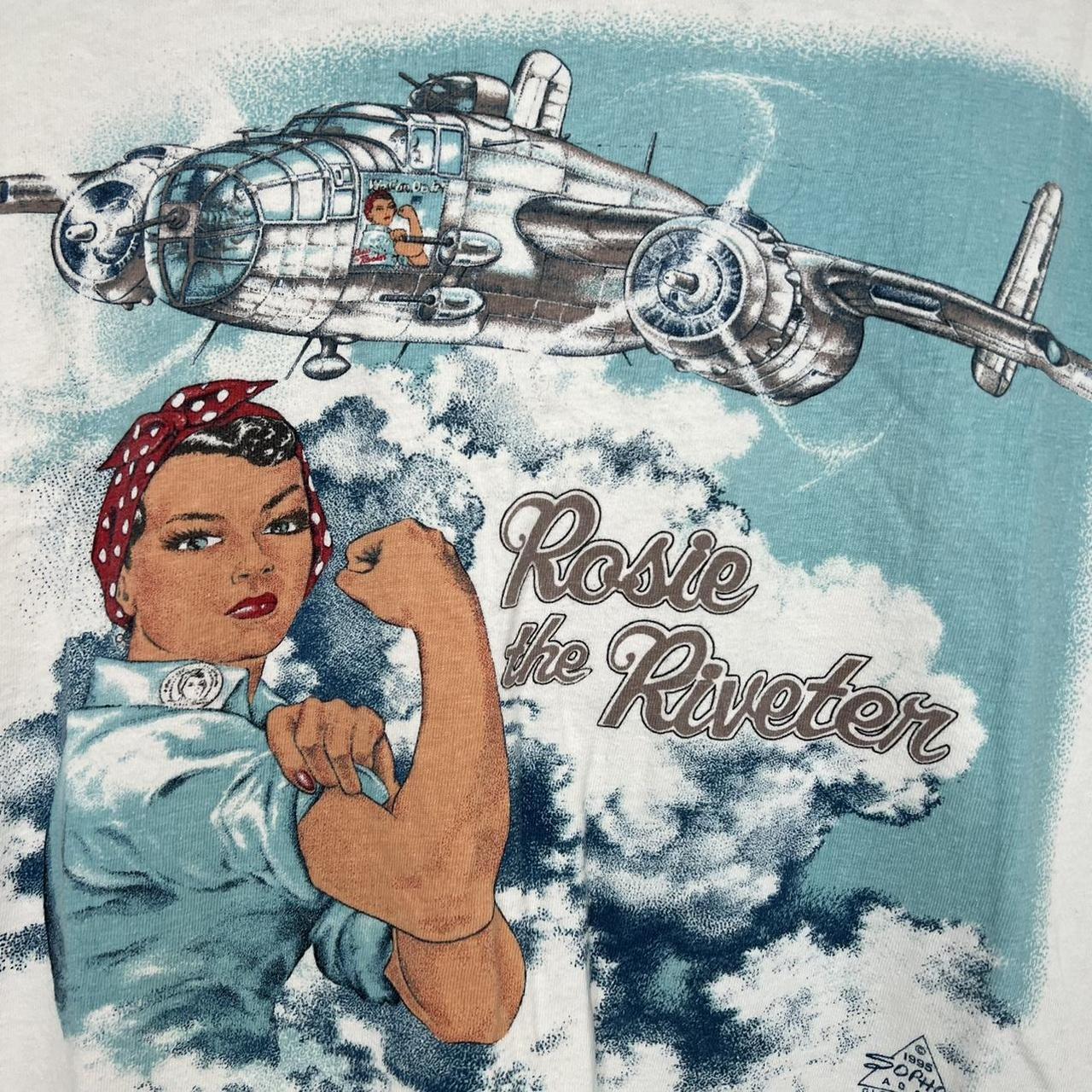 Vintage Rosie the Riveter Graphic Tee Purchased from... - Depop