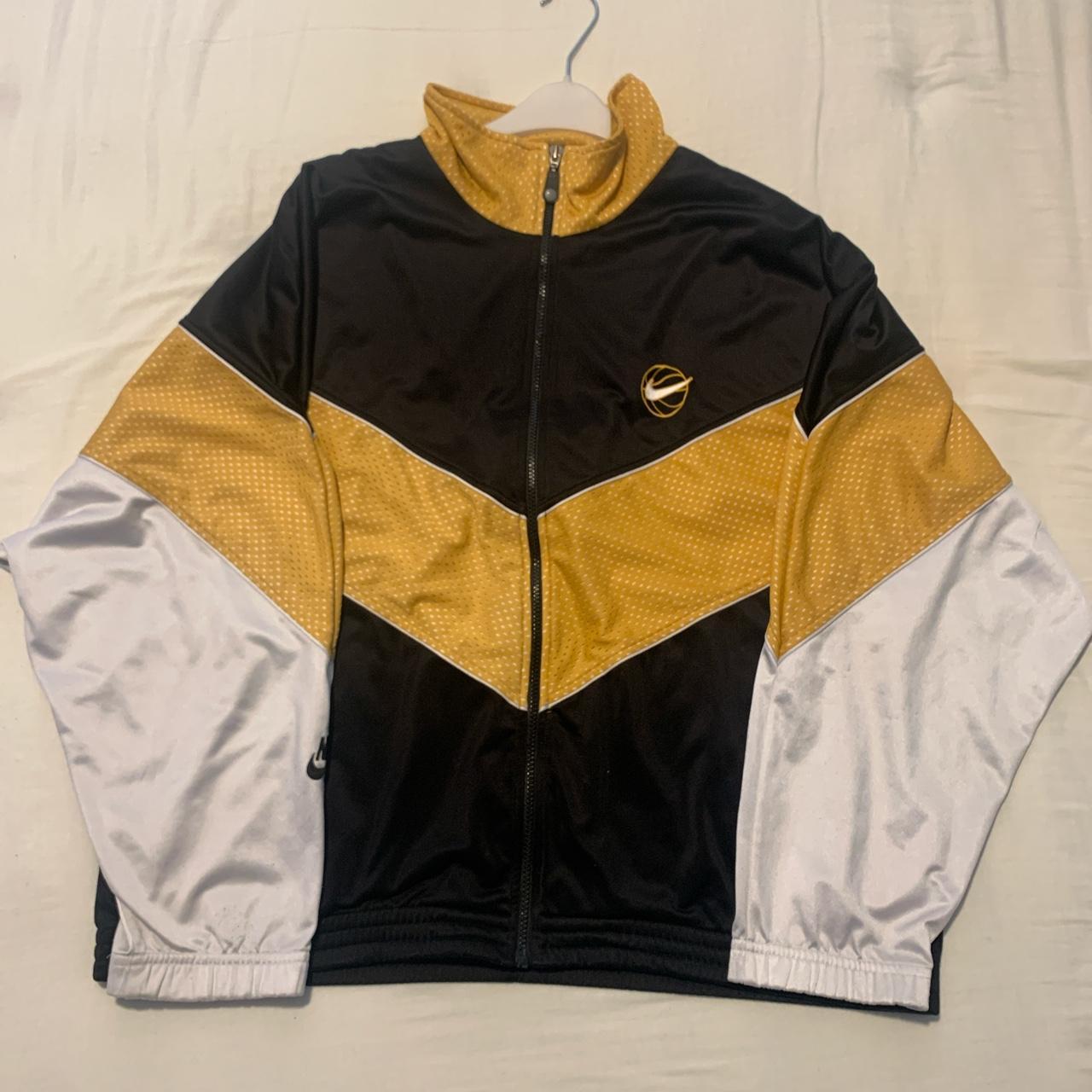 yellow and black nike windbreaker