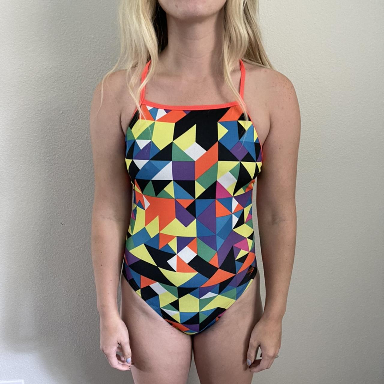 Colorful Speedo swimsuit one piece. Competitive | Depop