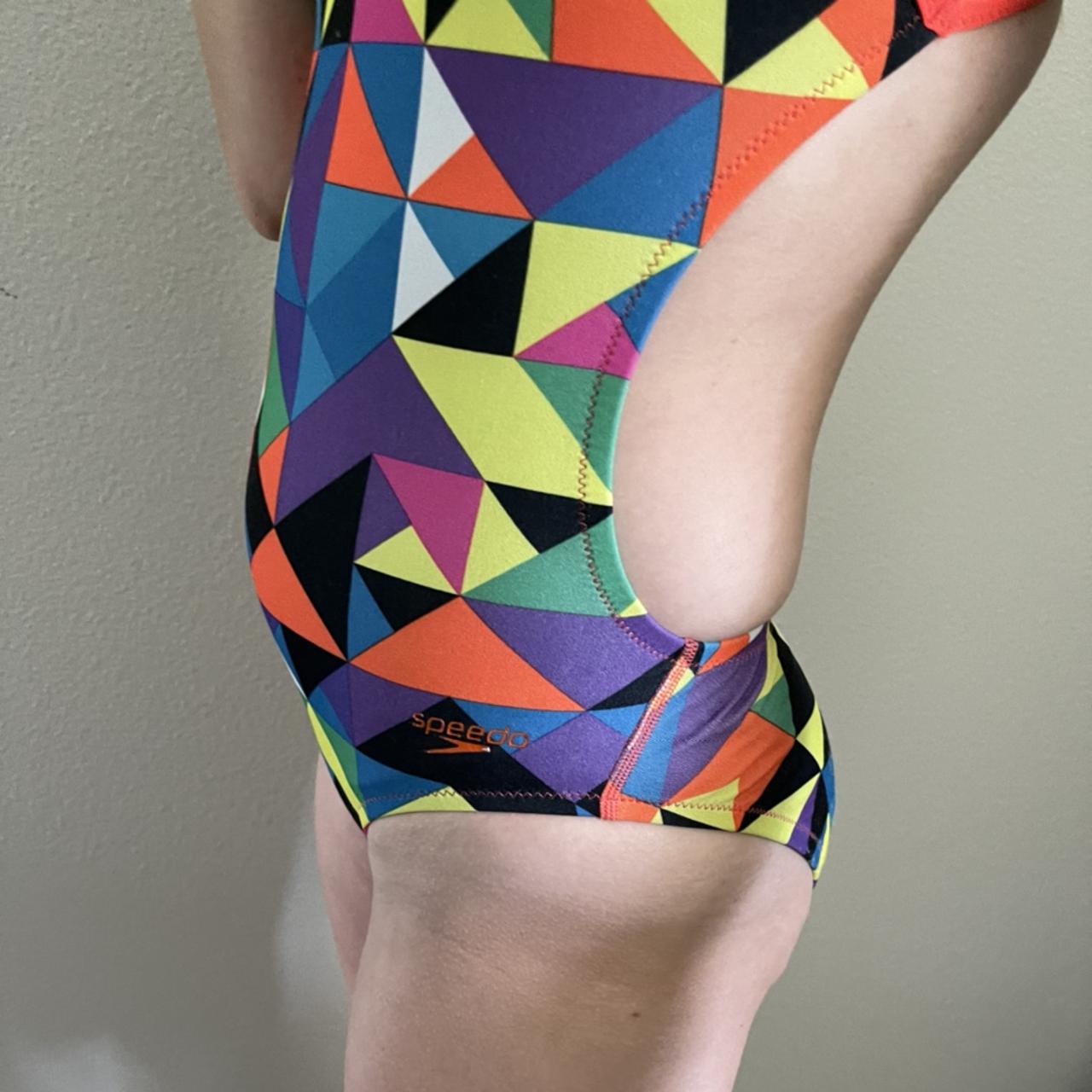 Colorful Speedo swimsuit one piece. Competitive | Depop