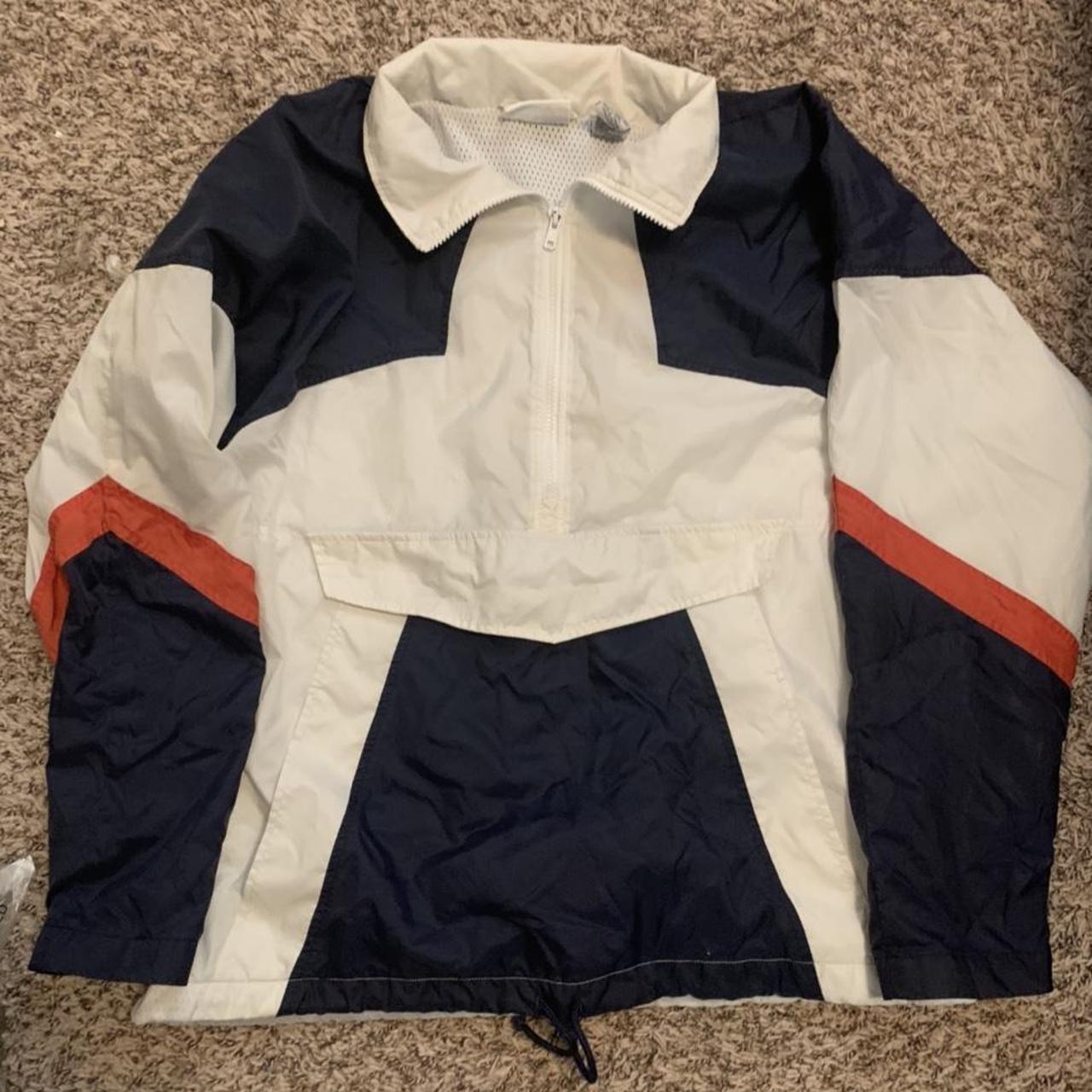 American Vintage Men's White and Blue Jacket