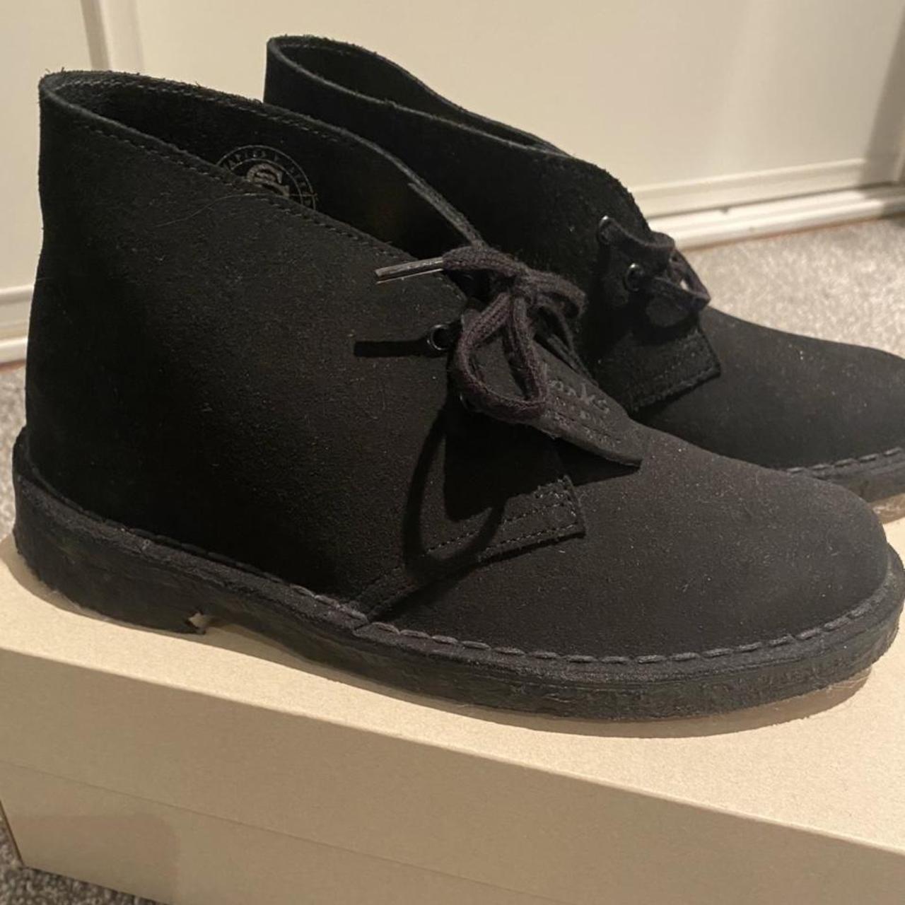 Clarks Women's Black Boots | Depop