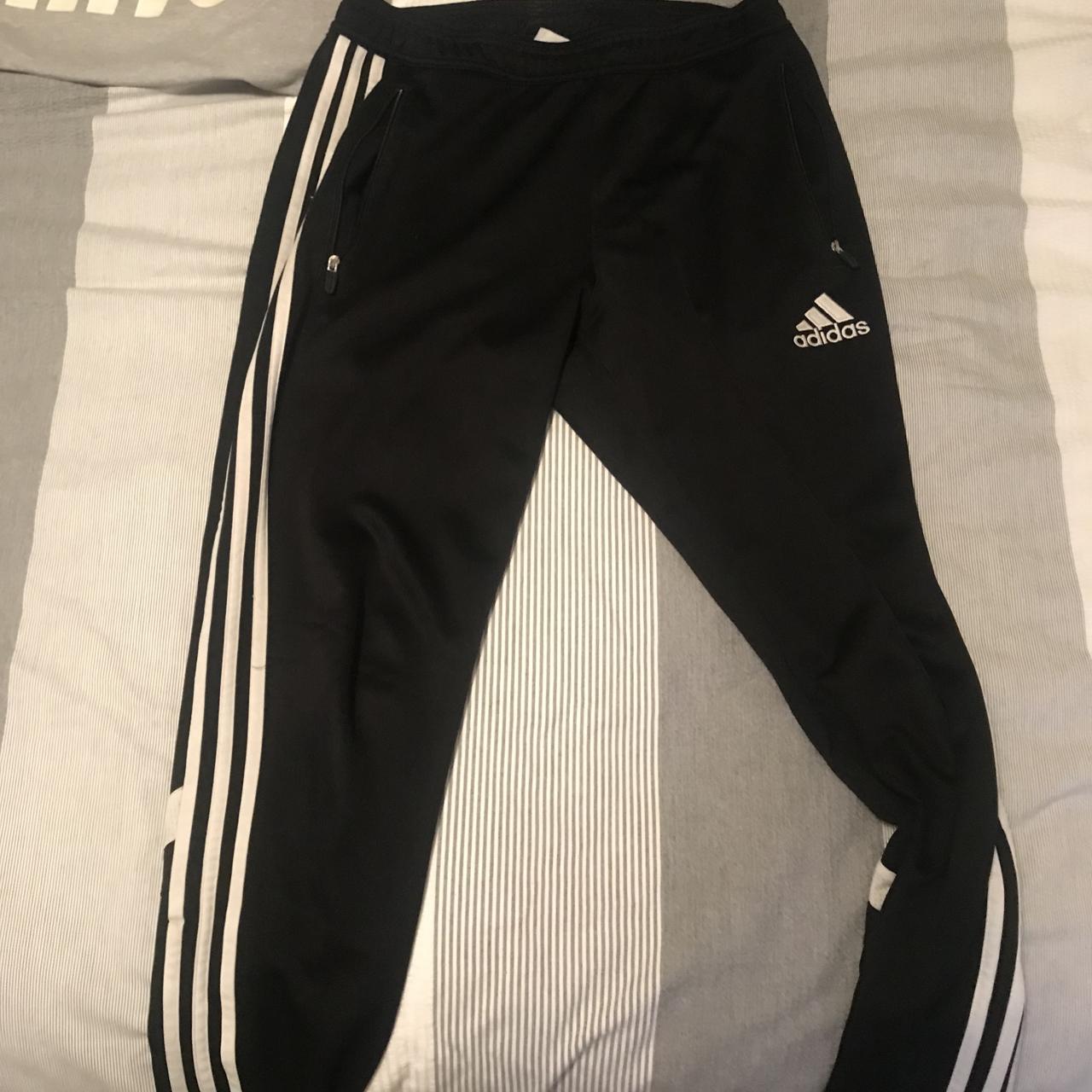 Adidas tracksuit bottoms / Small / 8.5/10 condition - Depop