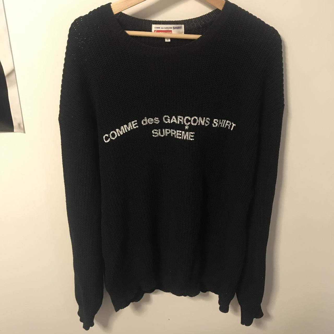 Supreme Comme Des Garcons Sweater Black - 10/10...