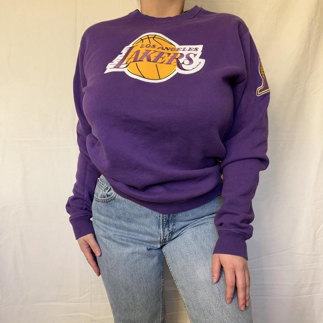 lakers crew neck sweater