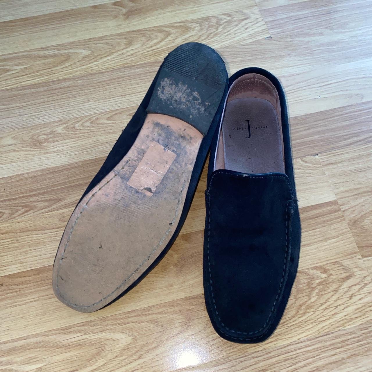 JASPER CONRAN MENS LOAFERS IN NAVY, SIZE