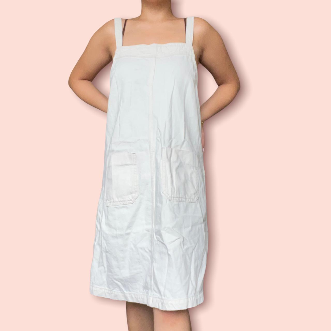 Gap denim hot sale apron dress