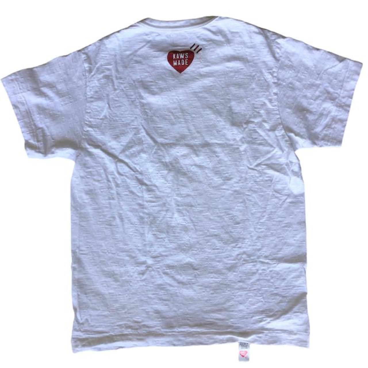 安い人気SALEHUMAN MADE Tシャツ　kaws made white tシャツ Tシャツ/カットソー(半袖/袖なし)