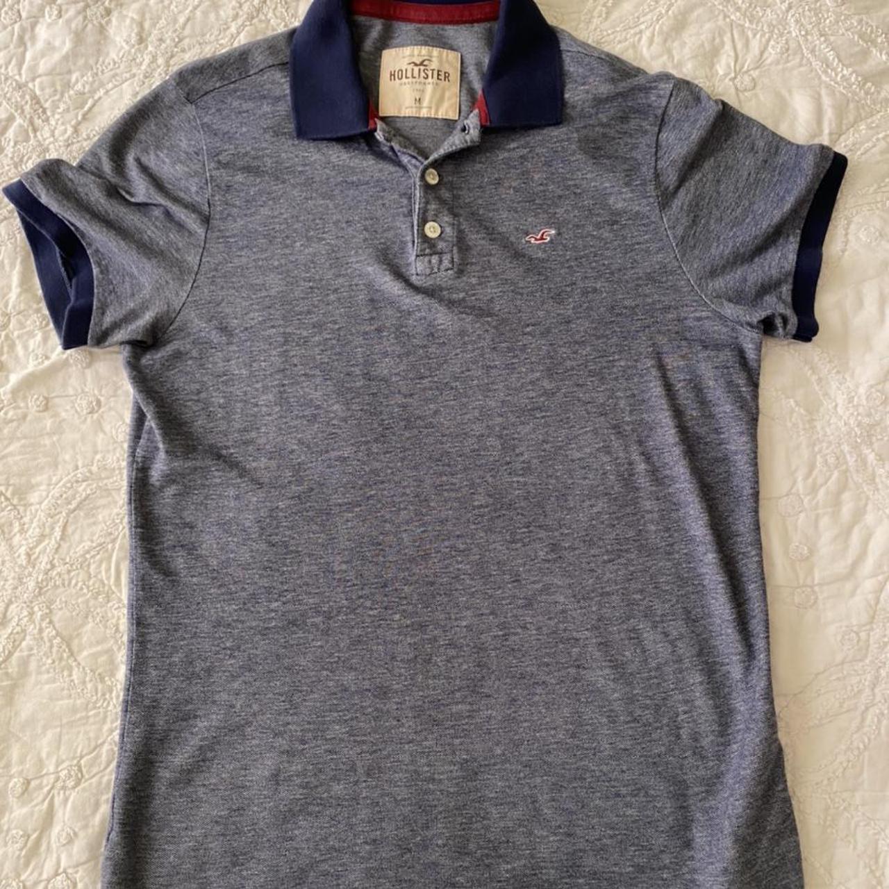 Hollister Co. Men's Blue Polo-shirts | Depop