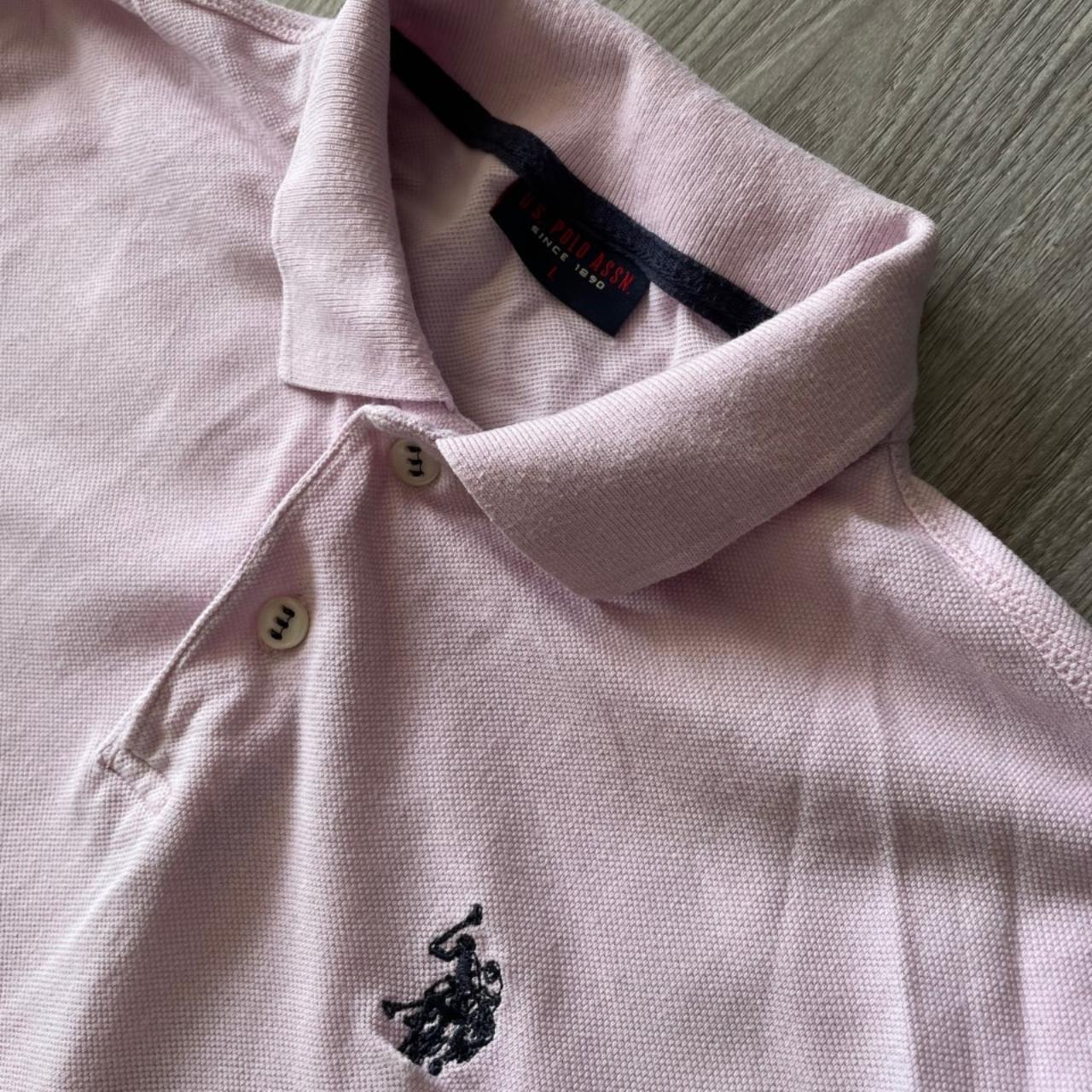 U.S. Polo Assn. Men's Pink and Navy Polo-shirts