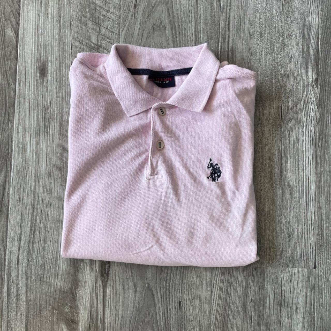 U.S. Polo Assn. Men's Pink and Navy Polo-shirts (2)