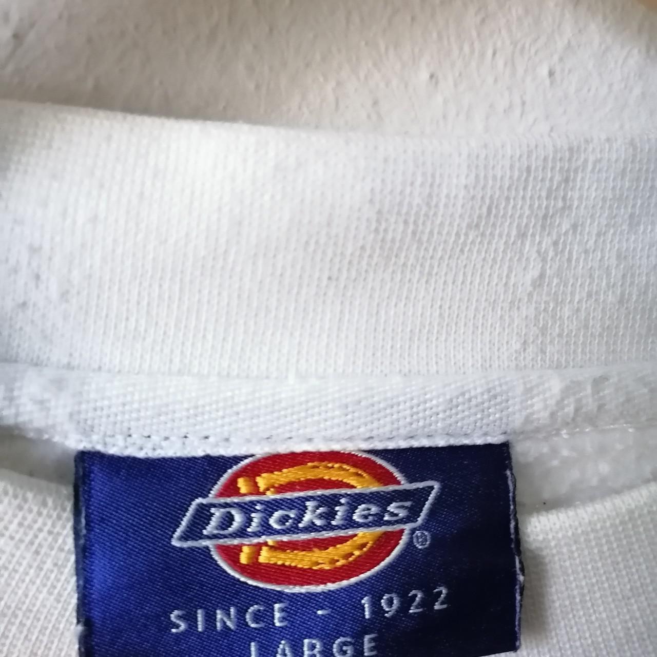 Dickies Men's White and Red Sweatshirt | Depop