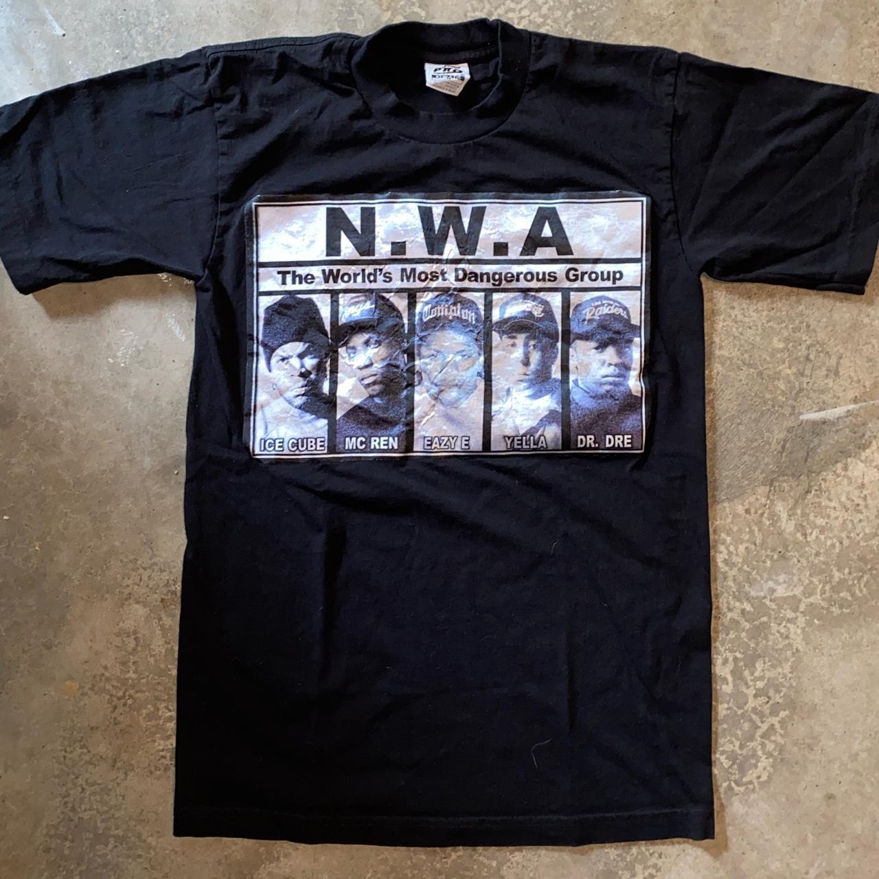 Vintage 90s NWA boot rap tee •Size: Tag says M... - Depop